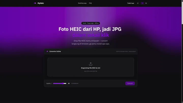 Screenshot of MyHeic