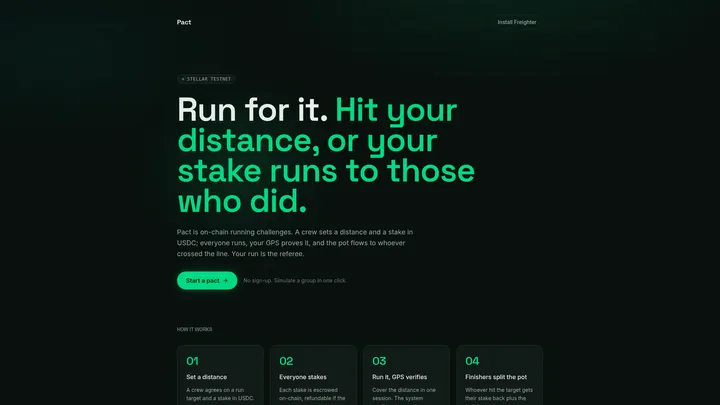 Screenshot of Pact